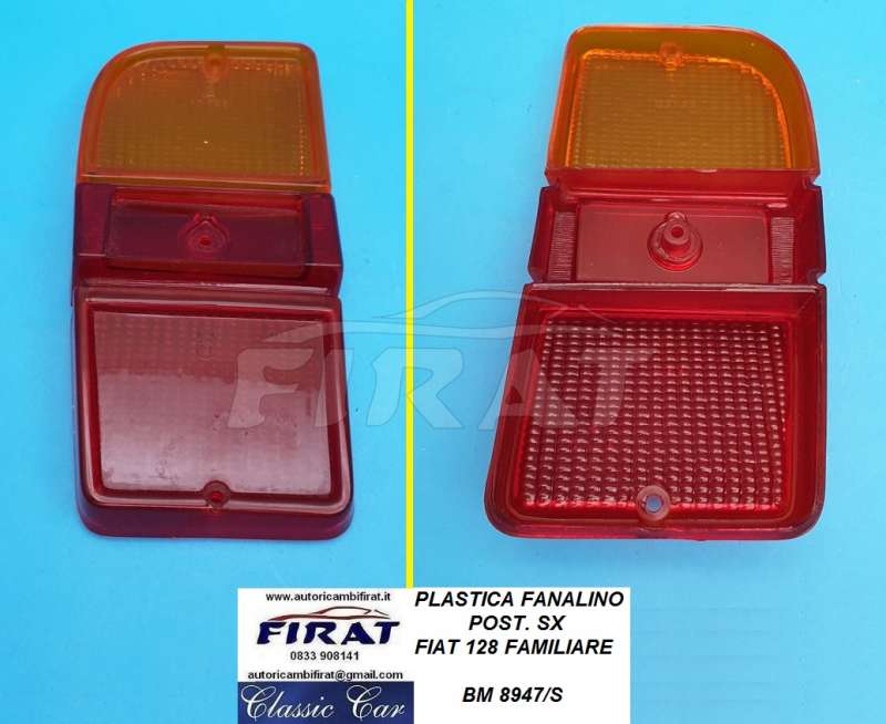 PLASTICA FANALINO FIAT 128 FAMILIARE POST.SX